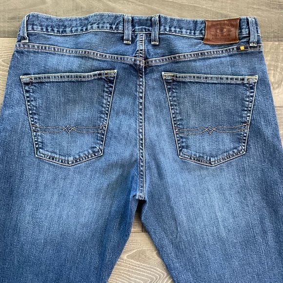 38x27 Lucky Brand 221 Straight Jeans Men’s Size Blue Denim Stretch - Picture 10 of 12